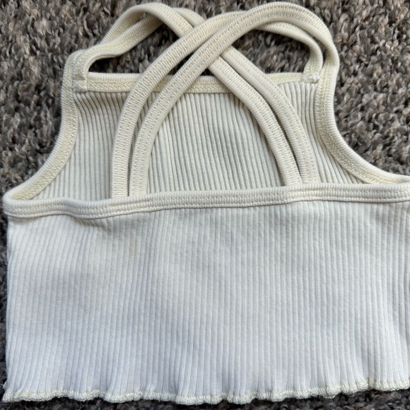 Cream Ruffled Diaper Cover Matching Set - Picture 4 of 7